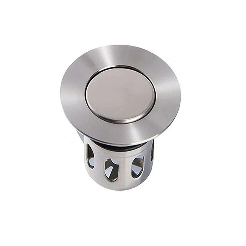 

1pc Universal Wash Basin Bounce Drain-filter Explosion-proof Steel And Basket Thickened Deodorant Flap Filter D4Z4