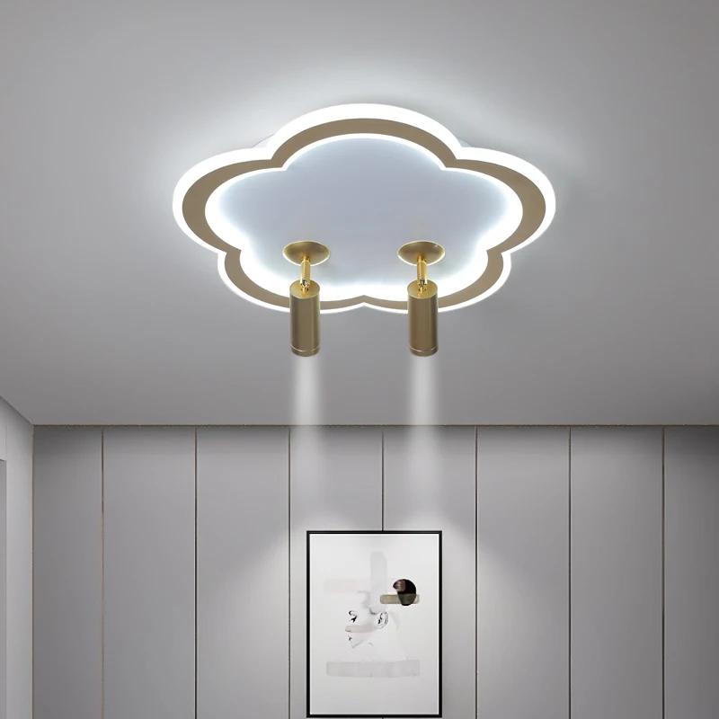 

Modern Led Chandelier Lights For Living Bedroom Study Room Lighting Gold Black Lamps Fixtures Dimmable With spotlight AC90-260V