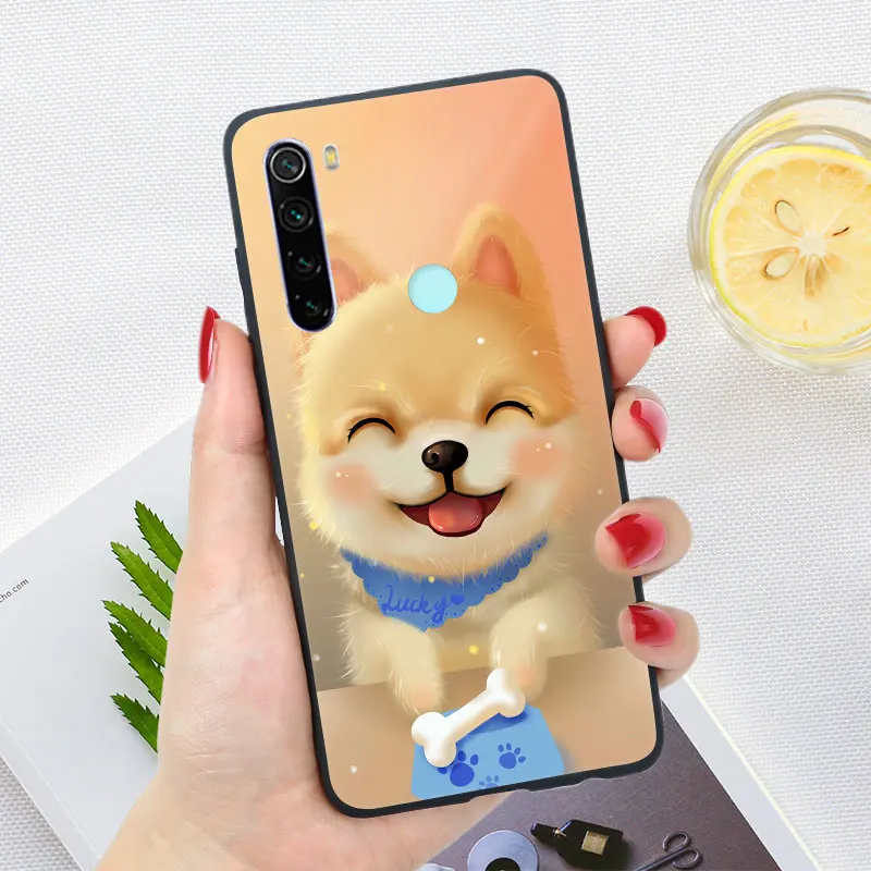 Чехол для Xiaomi Redmi Note 7 8 8T Pro 7A 8A Яркий глянцевый силиконовый мягкий чехол телефона |