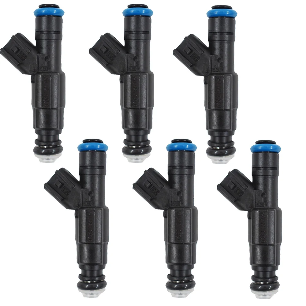 Набор из 6 4 топливных форсунок с отверстиями подходит для 99 04 4.0L Jeep Cherokee|Топливный