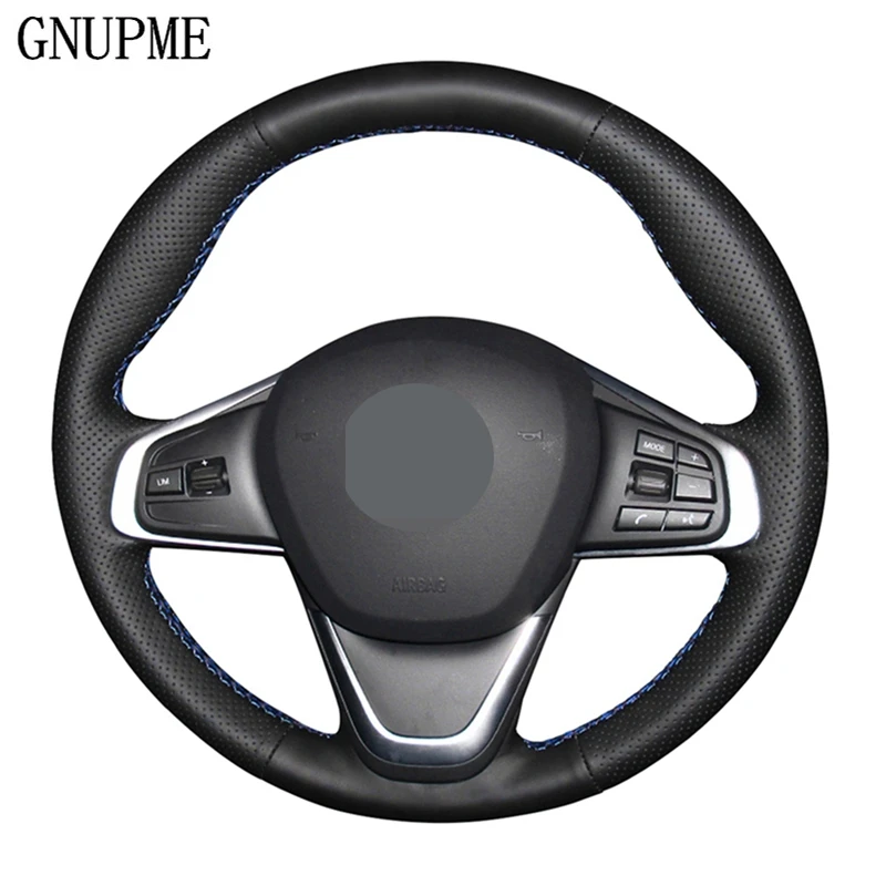 Черные сапоги из натуральной кожи DIY Ручная прошивка чехол рулевого колеса