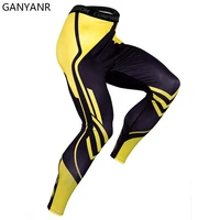 ganyanr men running tights leggings compression pants gym sportswear fitness sexy basketball yoga workout track training dry fit