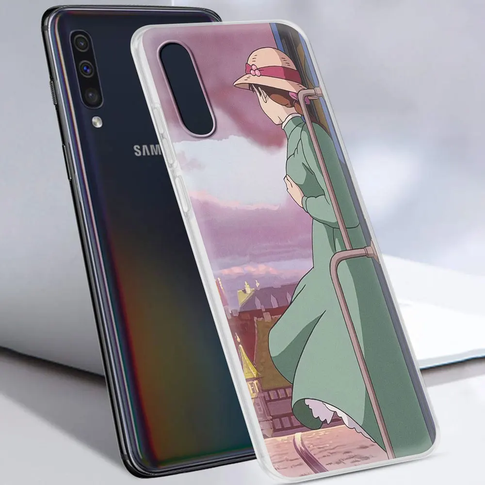 

Capas For Samsung Galaxy A50 A70 A40 A30 A20 A10 Frosted Soft Phone Cases Coque A51 A20e A10e Fundas Ghibli Howl's Castle