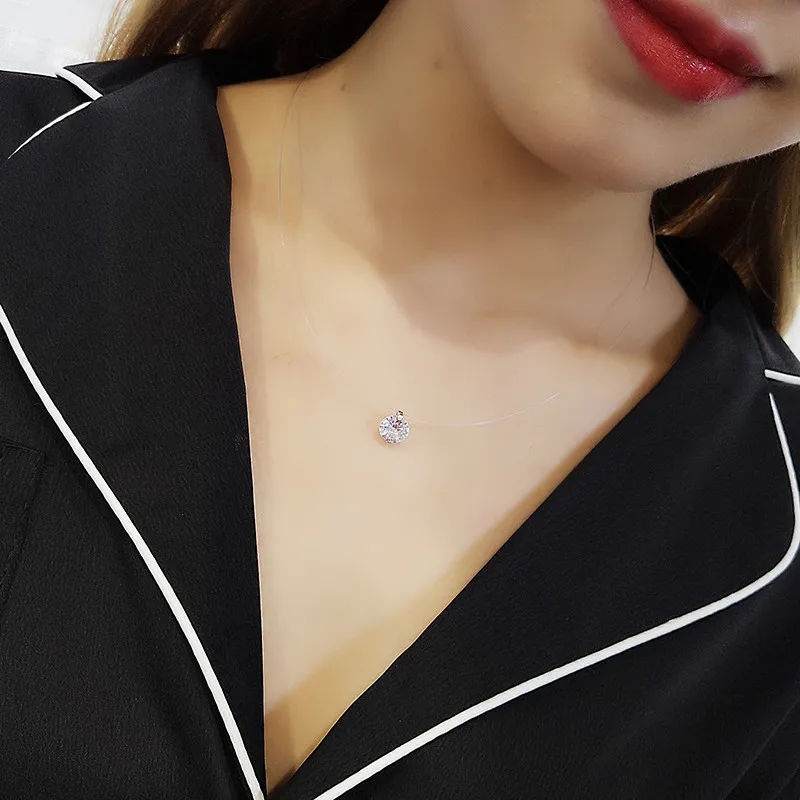 Лидер продаж ожерелья в форме слезы 2018 прозрачная леска ювелирные изделия