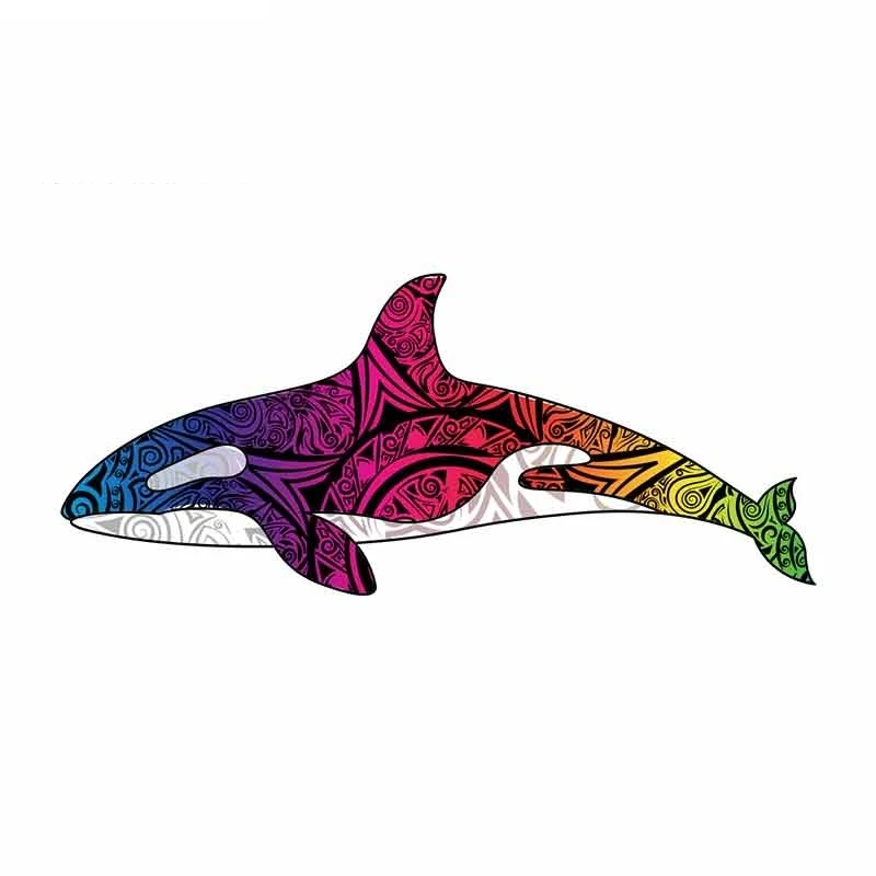 

Creative Color Whale Car Stickers PVC High Quality Auto Decals Motorcycle Decoration Waterproof Sunscreen Refrigerator Exterior