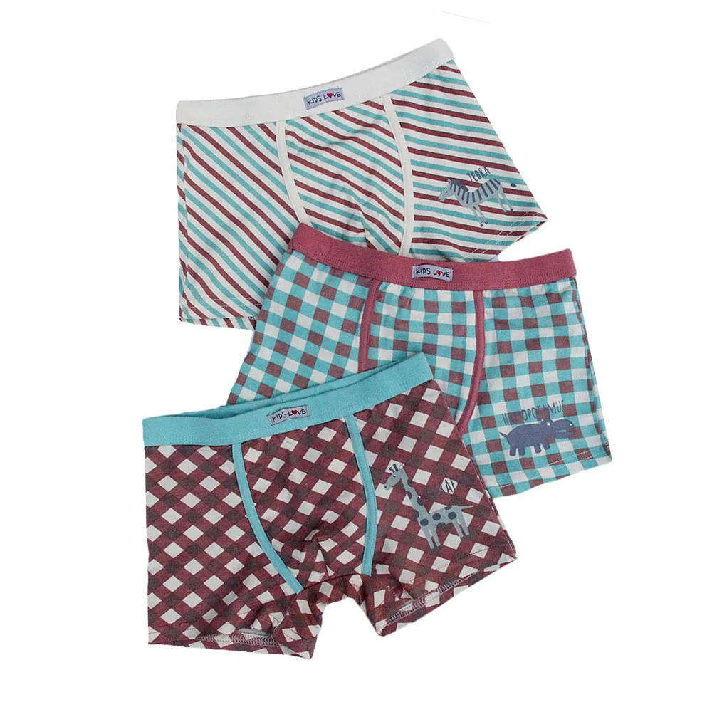 3 предмета детское нижнее белье для мальчиков детские шорты с рисунками