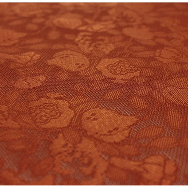 

110cm Width Grain Plant Su Luo Hanfu Flower Real Silk Fabric Mulberry Silk Cloth