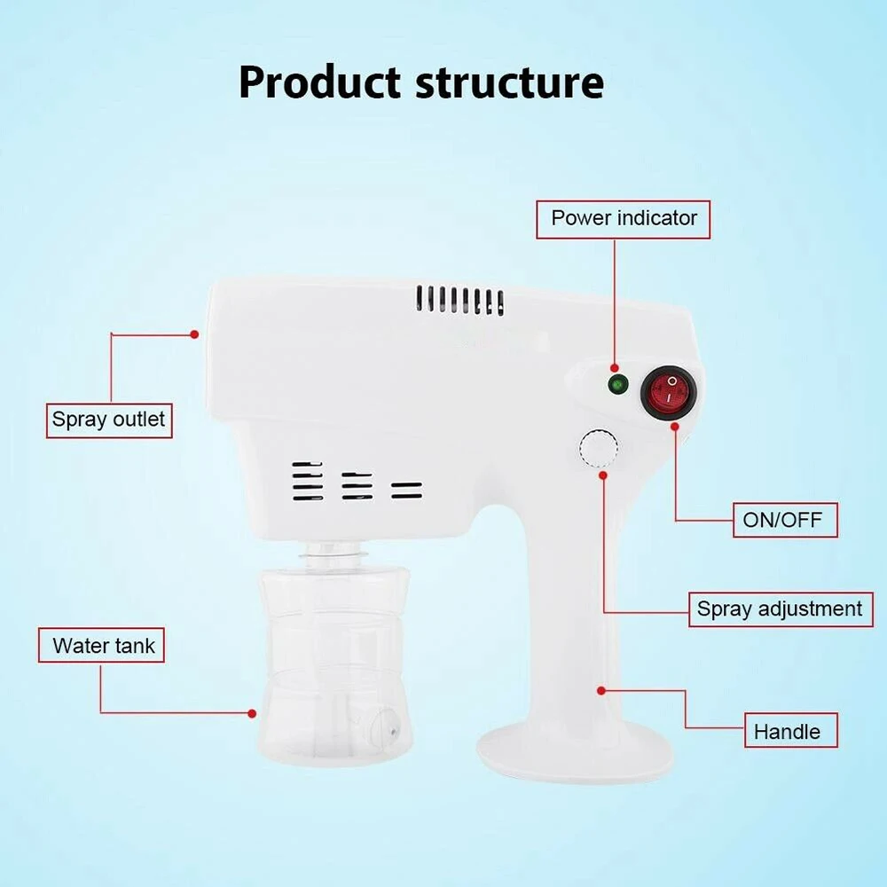 Синий светильник Многофункциональный гель для волос нано паровой пистолет