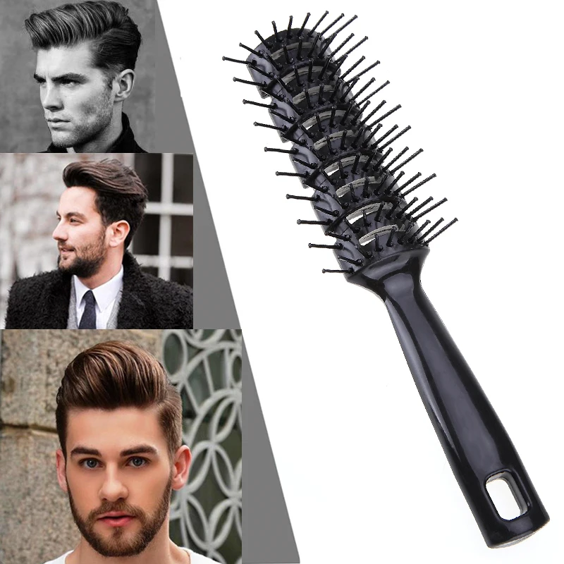 

Pro Salon Curly Hair Comb Anti-static Detangling Hair Brush Reduce Hair Loss Barber Hairdressing Styling Tools DIY Home