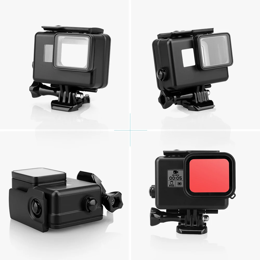 Vamson для Hero 7 6 5 водонепроницаемый 45 м подводный с креплением на основание защитный