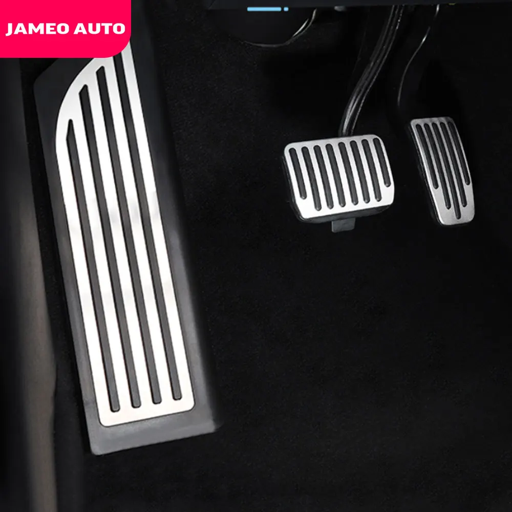 Алюминий сплав ножная педаль для Tesla модель 3 акселератора газ топлива Тормозная педаль, упор для ног педаль колодки коврики крышка аксессуары для стайлинга автомобилей