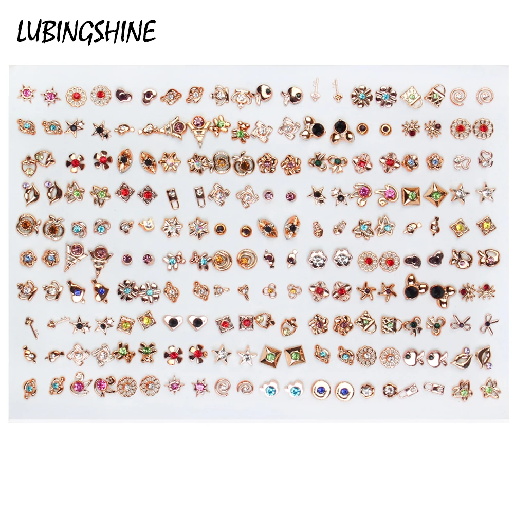 Серьги гвоздики акриловые в форме сердца и короны 36 100 пар|Серьги-гвоздики| |