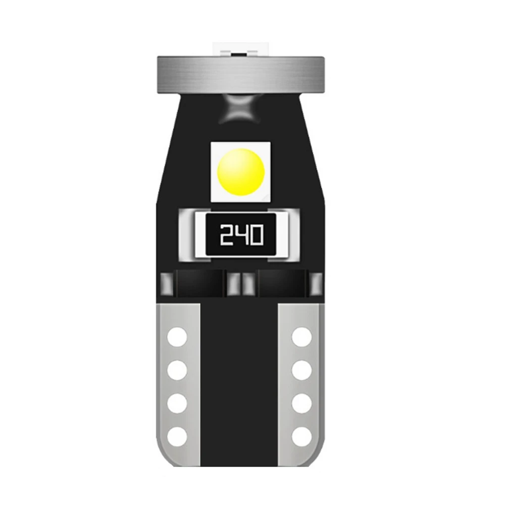 10 шт. T10 Клин светодиодный лампы 3SMD 3030 автомобильный габаритный фонарь WY5W авто