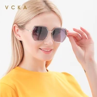 vcka oversized sunglasses women polarized square sun glasses for driver polygon uv400 womens eyewear gafas de sol mujer