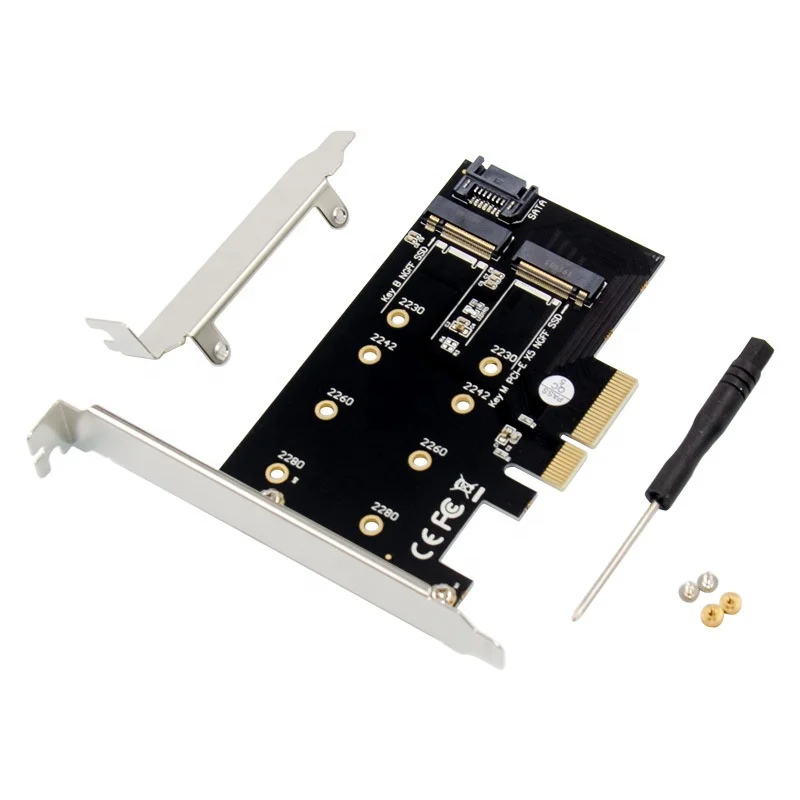 PCI E X4 для M.2 B & M ключ NGFF твердотельный накопитель SSD MKEY карта расширения BKEY|Платы