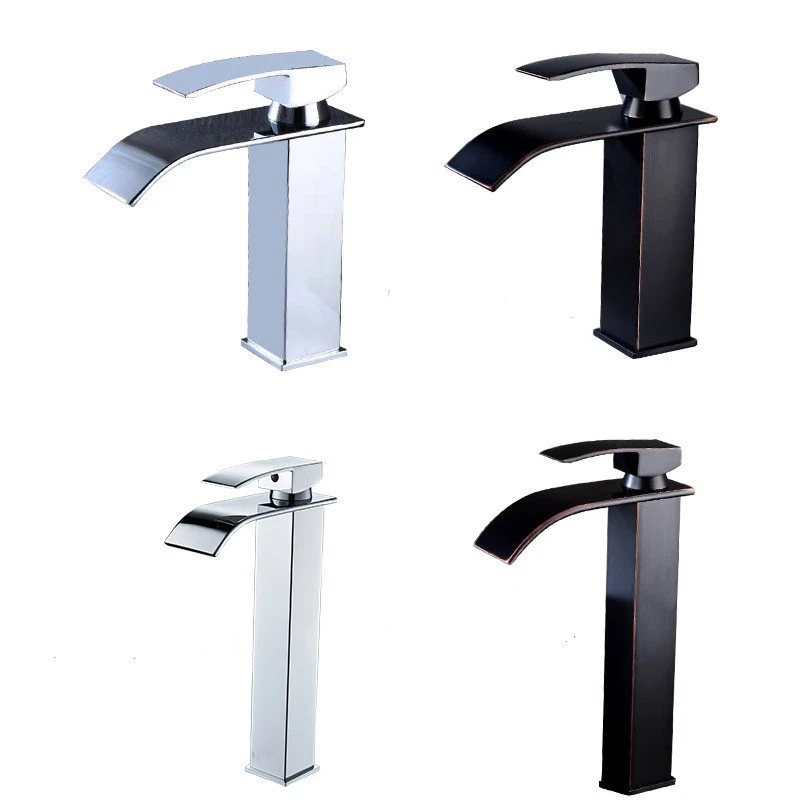 

Bathroom Basin Faucet Countertop Installation Hot And Cold Water Matte Black Washbasin Sink Faucet Crane Sturdy And Durable
