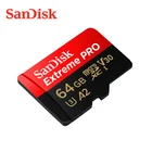 Sandisk ультра Micro SD 128 ГБ оперативной памяти, 32 Гб встроенной памяти, 64 ГБ 400 ГБ SD TF флеш-карта, карта памяти Micro SD карты памяти SDHCSDXC UHS-I C10 U3 V30 A2 TF карты для Камера Drone