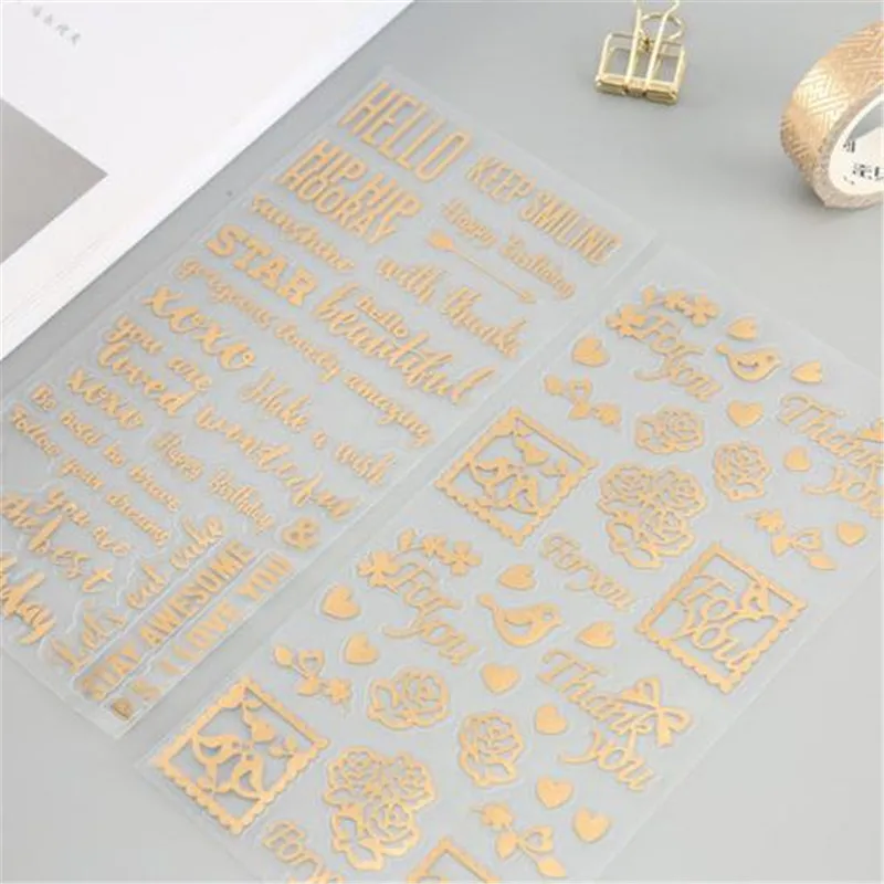 Милые сказочные мечтательные горячие наклейки для стемпинга серия повседневной