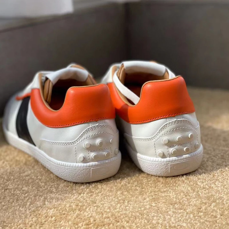 

Men's Shoes Suede Multicolor Leather Low-Top Trainers Sneakers Luxury Brands Fashion Leisure Comfortable Driving Shoes