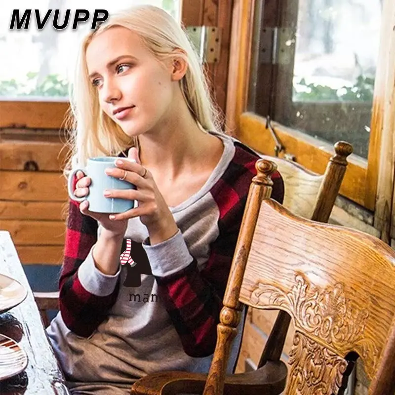 Семейные комплекты с рисунком медведя хлопковая клетчатая одежда для мамы и