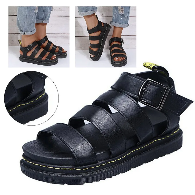 

Women Temperament Flat Casual Sandals Braided Design Charm Ladies Open-toe Set Foot 2021 Vacation Beach Sandals Flip Flops Shoes