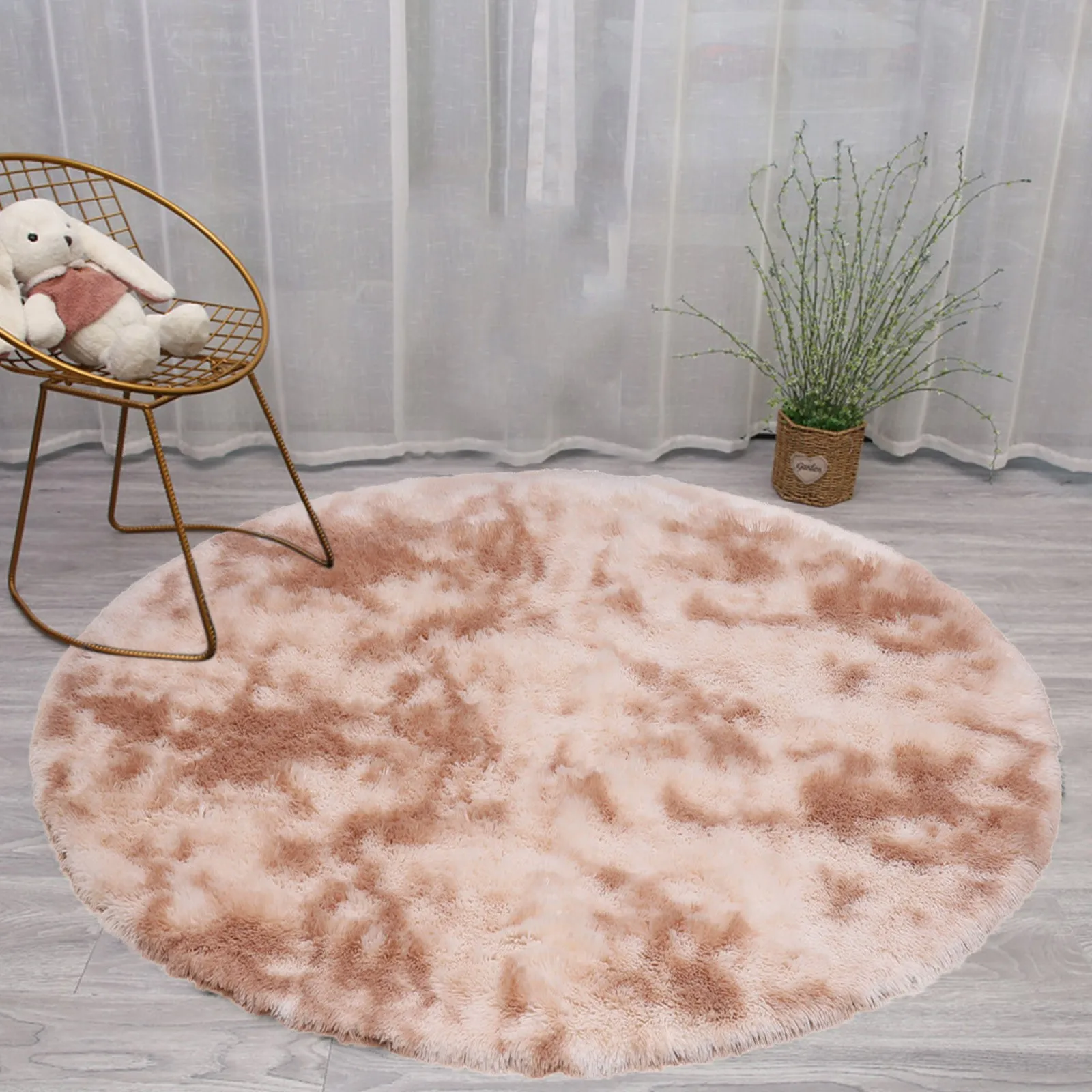 80x80 см искусственная шерсть ковры для гостиной украшение дома Круглый