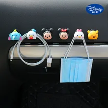 Disney Genuine Car Seamless Small Hook Strong Viscose Cartoon Cute Front Storage Seat Back Hook
