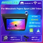 Автомагнитола на Android 10,0 для Mitsubishi Pajero Sport L200 Triton 2013-2018 No 2din мультимедийный плеер GPS Carplay DVD DSP Авто WIFI
