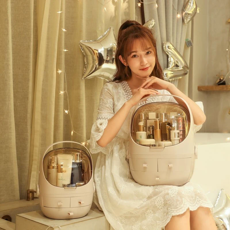 DJLJLZWE модный прозрачный раскладной косметический Чехол Коробка для хранения 3