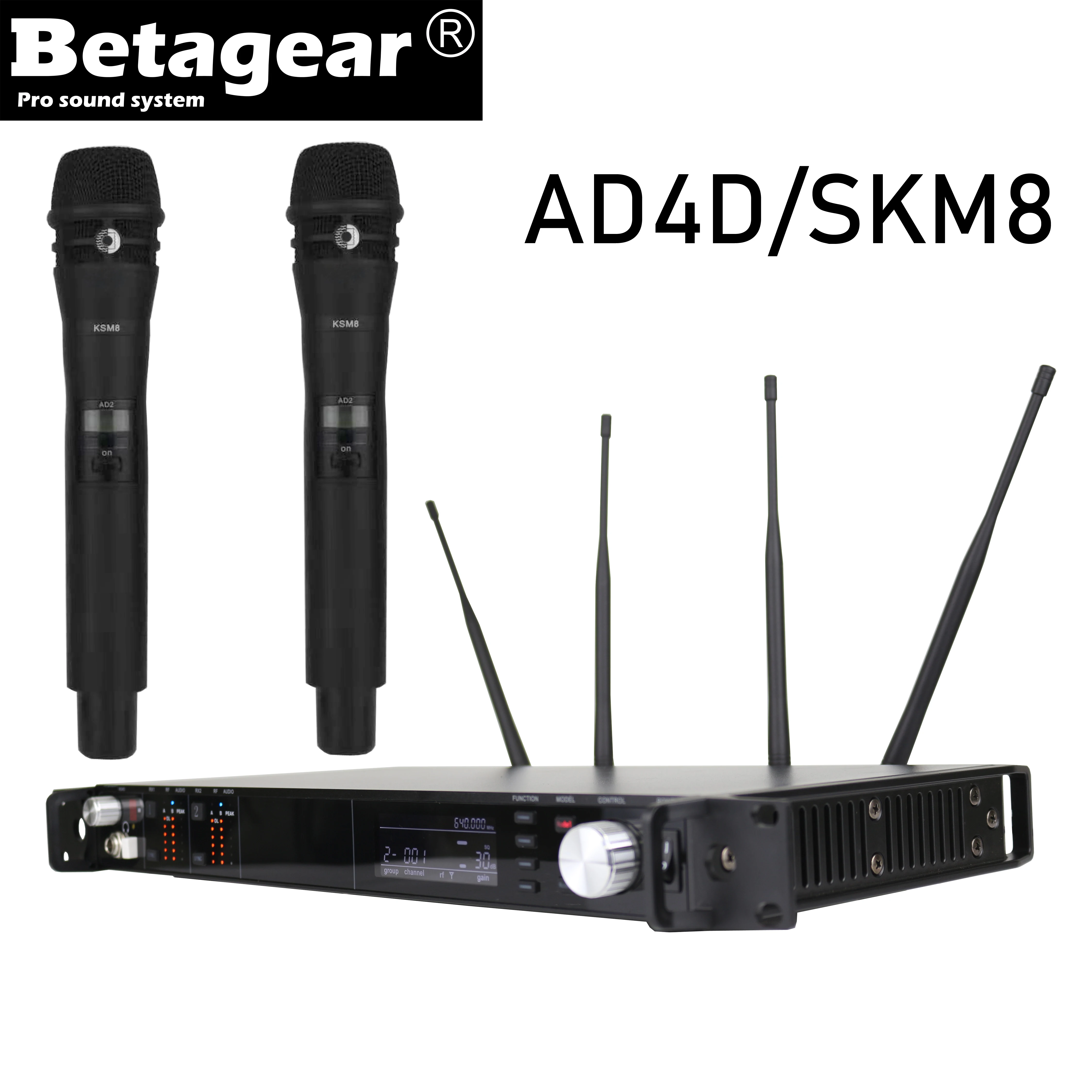Микрофон Betagear Stage Mic AD4D SKM8 профессиональная беспроводная система микрофон с