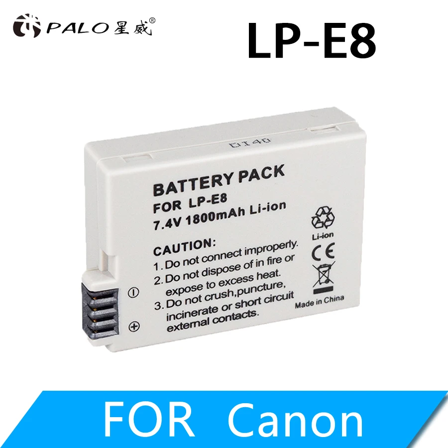 Аккумуляторы для фотоаппаратов PALO Canon LP-E5 LP-E6 LP-E8 LP-E10 lp e5 e6 e8 e10 e12 e17 | Электроника