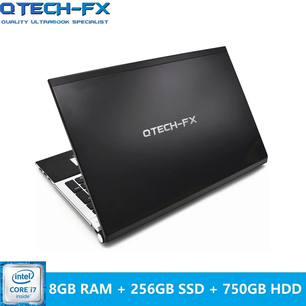 Black-8-256-750 Игровой ноутбук i7 15," 8 ГБ ОЗУ SSD 256 ГБ/128/64+ 750 Гб HDD DVD быстрый процессор металлический бизнес арабский AZERTY Испанский Русский Клавиатура - Цвет: Black-8-256-750