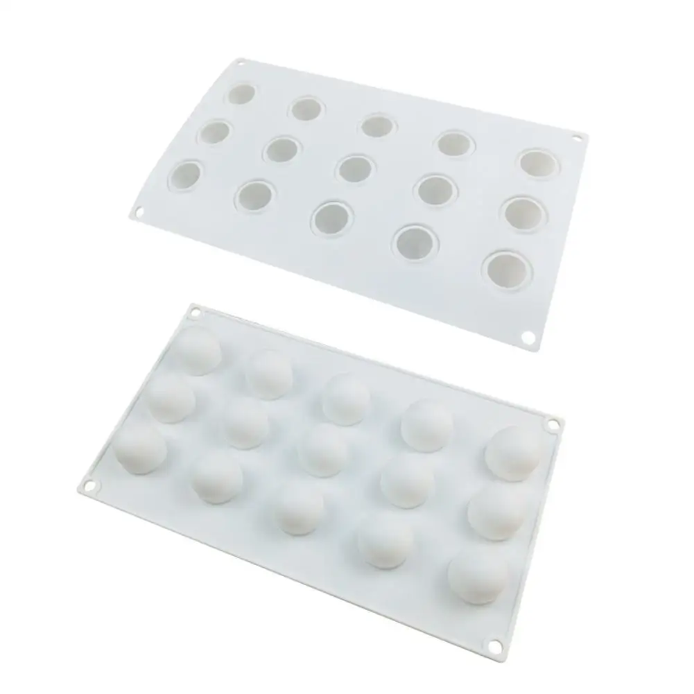 15 полости силиконовые круглые шарообразные мини форма для трюфеля шоколада