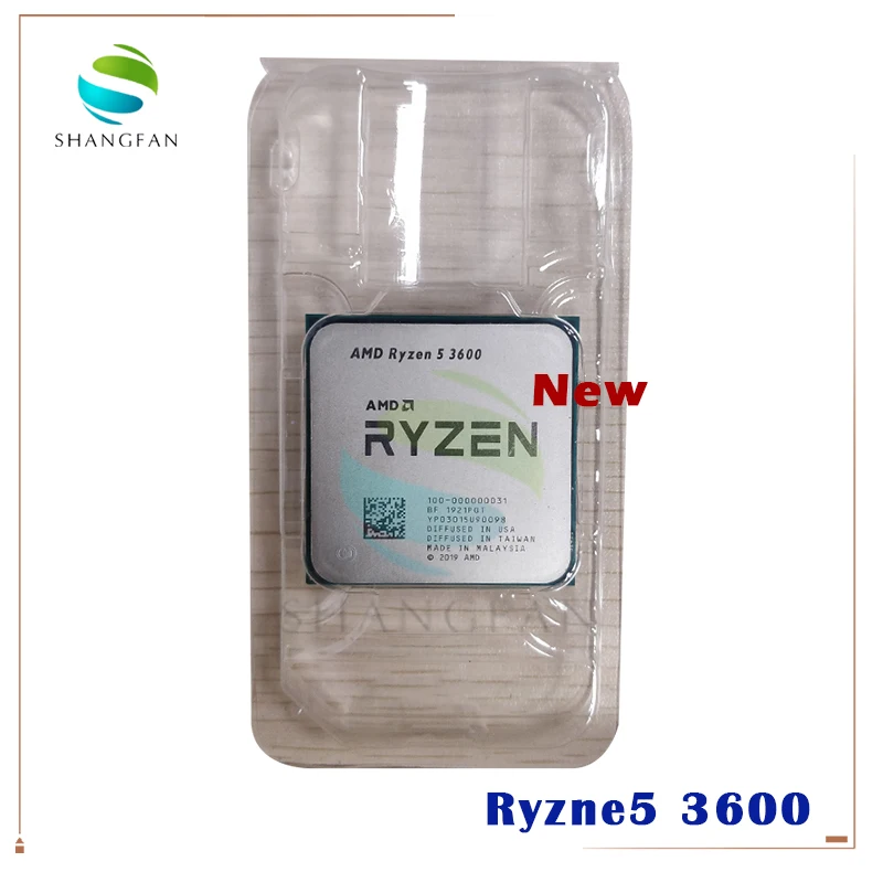 Новый процессор AMD Ryzen 5 3600 R5 3 6 ГГц шестиядерный двенадцатипоточный 7 нм 65 Вт L3 = 32M