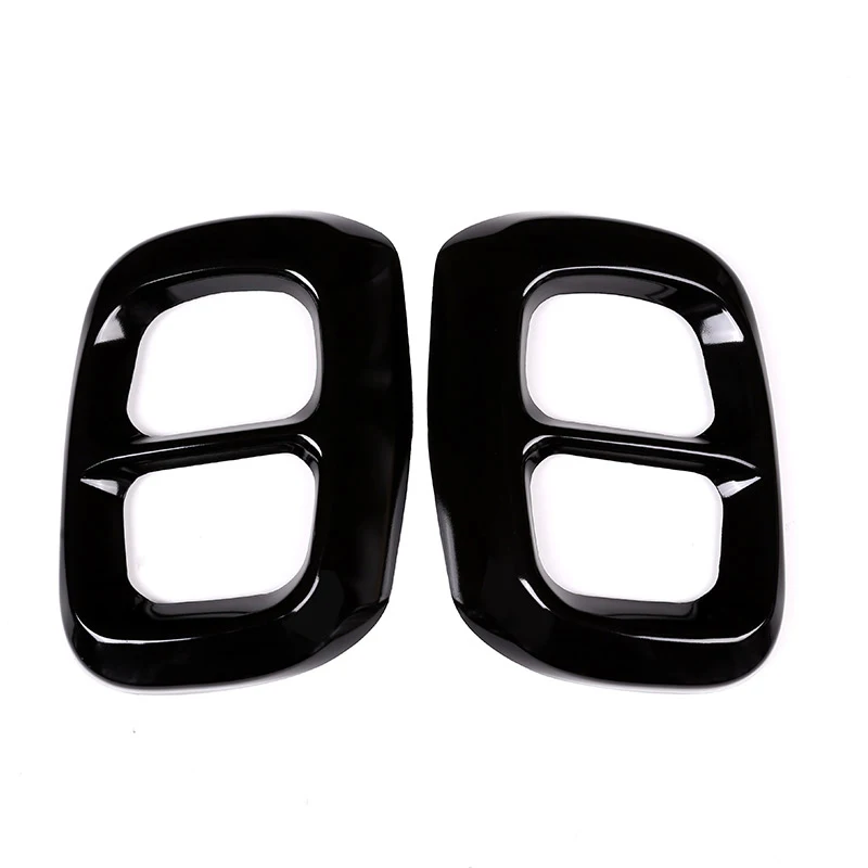 Автомобильный Черный глушитель выхлопной трубы из нержавеющей стали 2 шт.