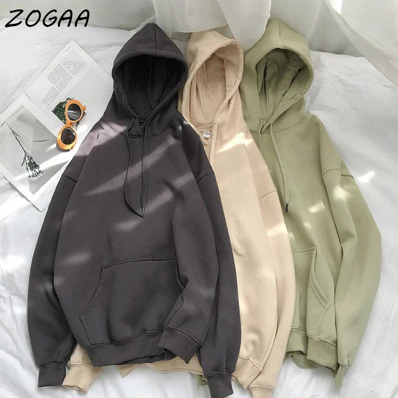 

ZOGAA Men's Comfy Pure Hoodies Autumn Fleece Oversized Hooded Sweatshirt Men Hip Hop Hoodie For Men Classic Hoody Pullover Tops