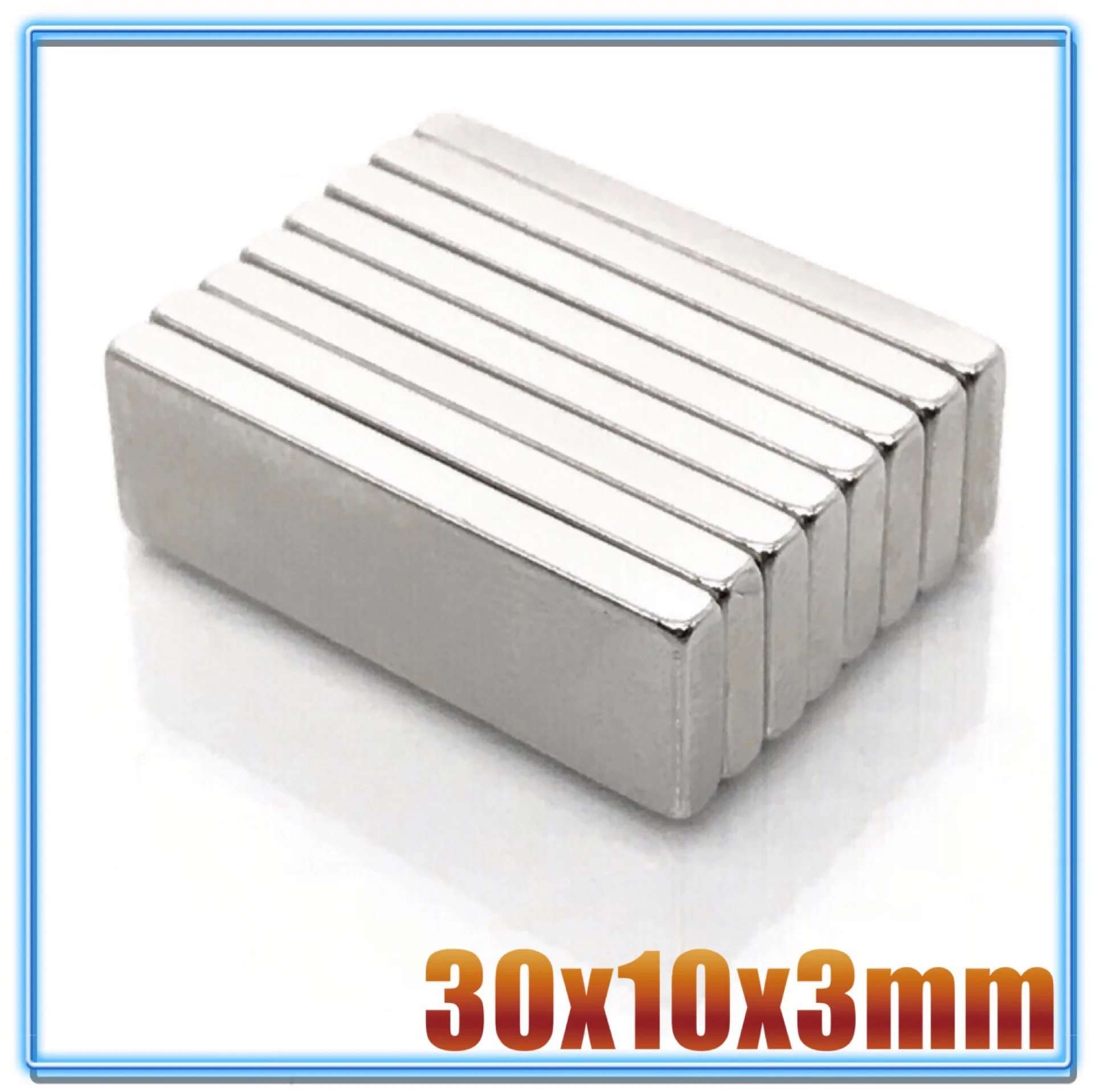 

Неодимовый магнит NdFeB, 30x10x3, 30x10x3 мм, 2/5/10/20/50 шт.