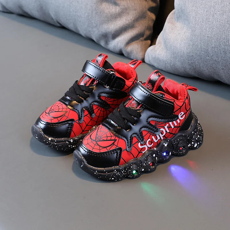 spiderman kids shoes cartoon Disney 2022 boy girl casual sports non-slip soft bottom student running | Детская одежда и обувь