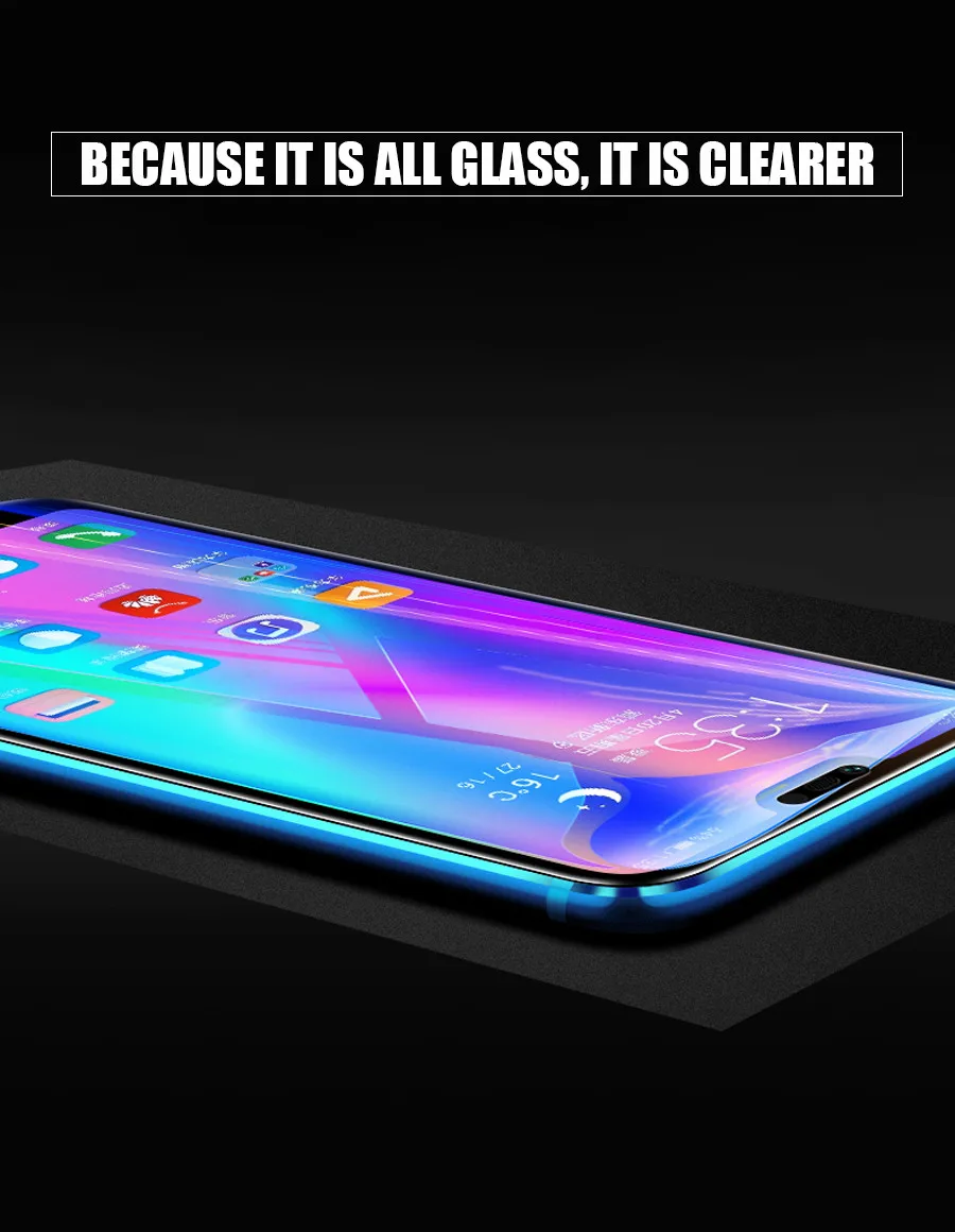 9H полное покрытие защитное стекло для huawei Y5 Y6 Y7 Prime защита экрана Y6 Y7 Pro Y9 Y5 Lite Закаленное стекло пленка