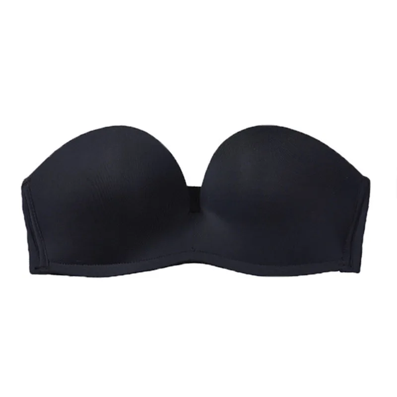 

One-Shoulder Sexy Strapless Beautiful Back Bra Gathered Without Steel Ring Breathable Non-Slip Invisible Ladies Bra