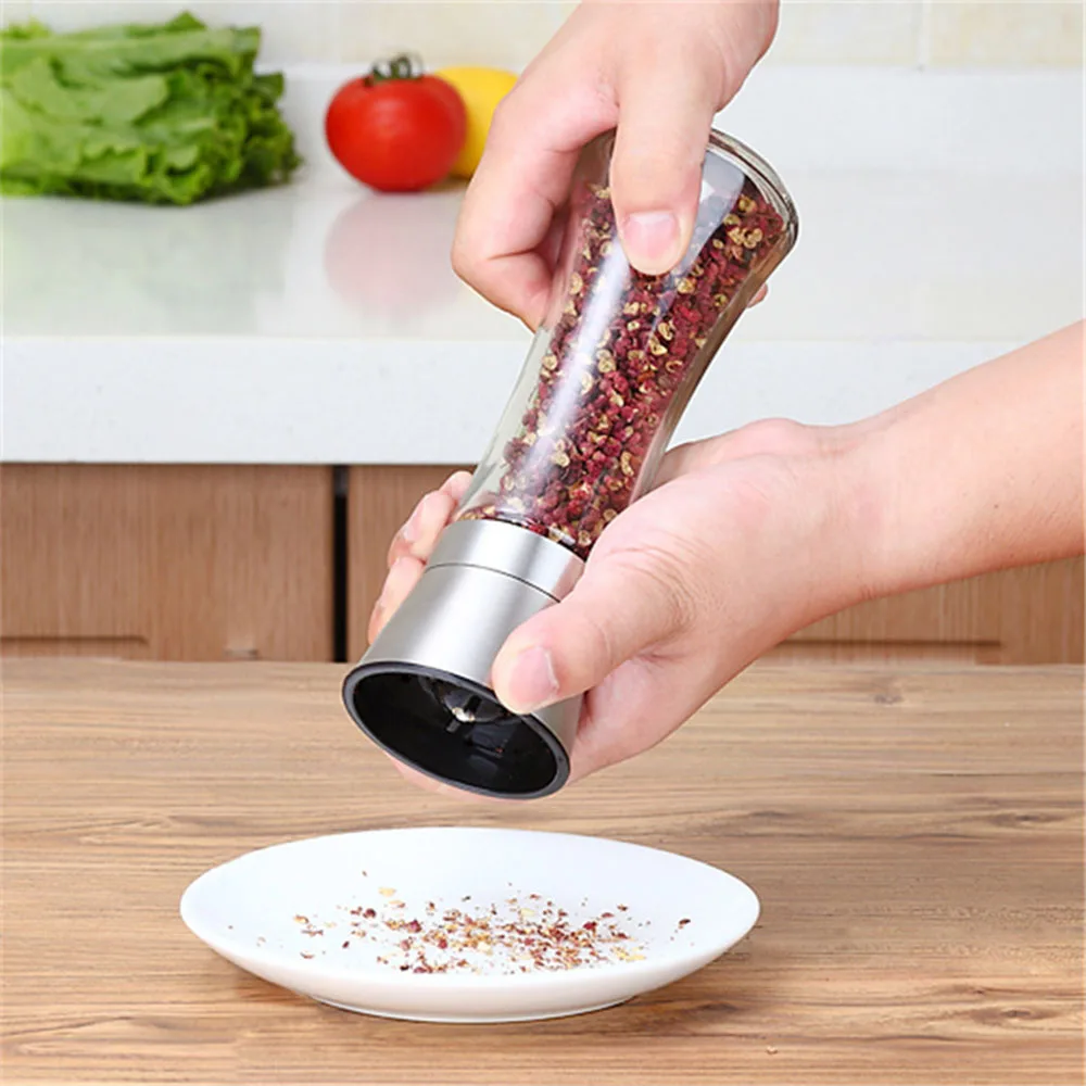 Кухонная креативная стеклянная бутылка для хранения приправ Большая дробилка