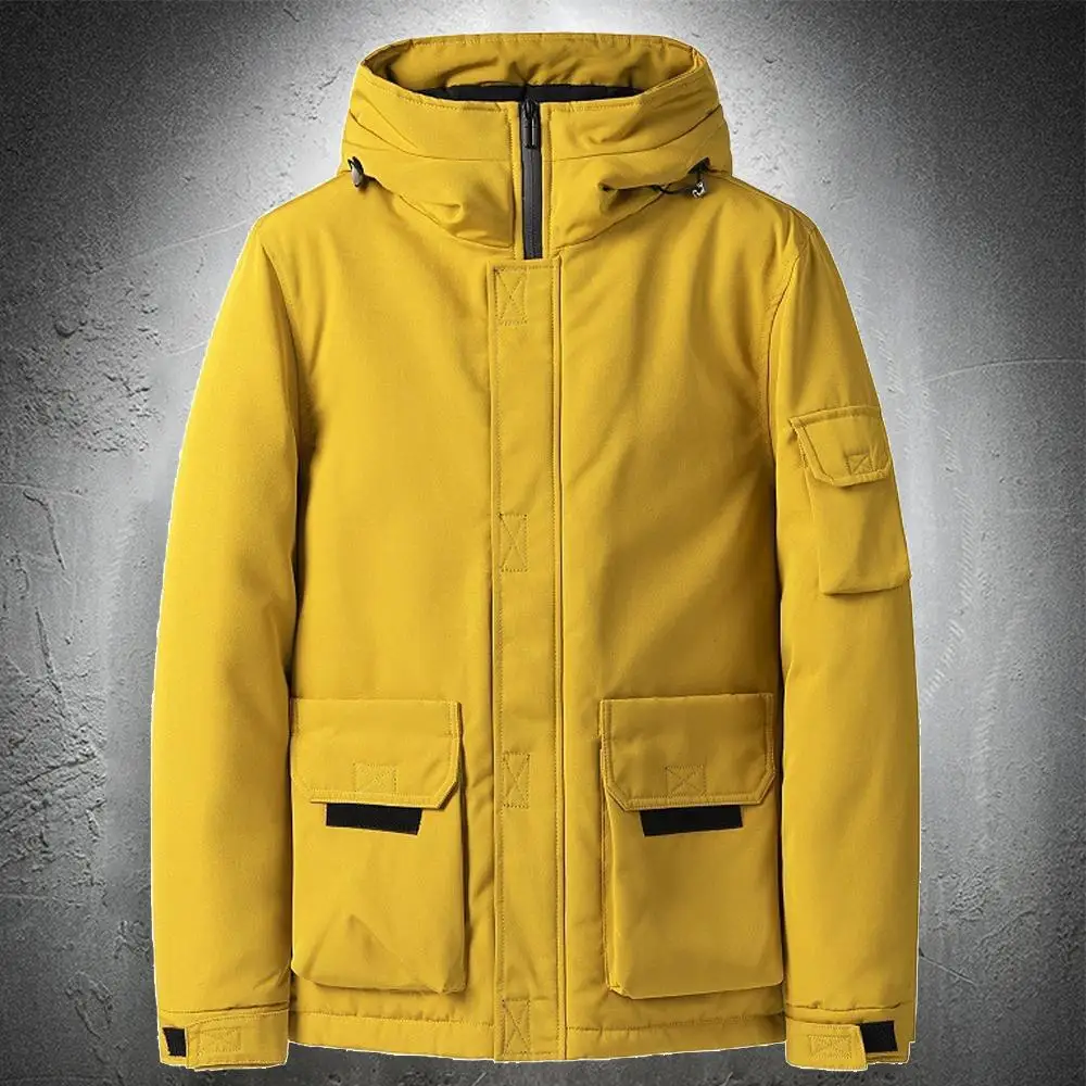 

Jaqueta De Algodo Da Moda Outono E Inverno Parka Parka Com Capuz Bluso Bluso De Bolso Grande Casual Moda Masculina 2021