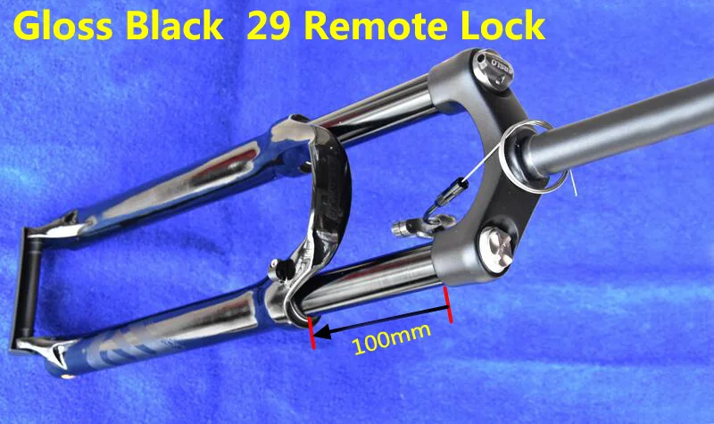 Gloss Black 29 Remot EPIXON SR SUNTOUR Велосипедная вилка EPICON 26/27. 5/29er горная Велосипедная вилка MTB амортизирующая передняя вилка для путешествий 100 мм - Цвет: Gloss Black 29 Remot