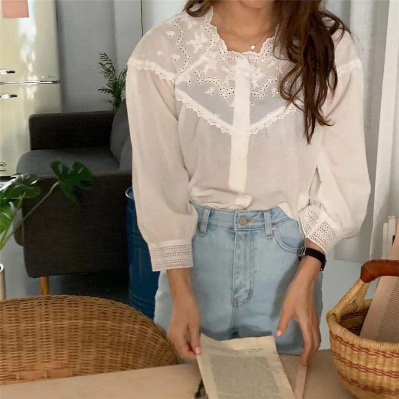 Новинка 2020 года Лидер продаж летняя рубашка для женщин с оборками милый теплый