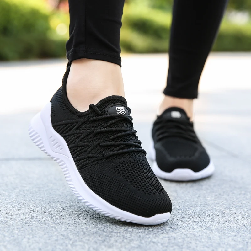 

Comfortable Shoes Women Casual Sneakers 2021 Spring Outdoor Walking Lightweight Slip On Flats Shoes Women Loafers Plus Size 42