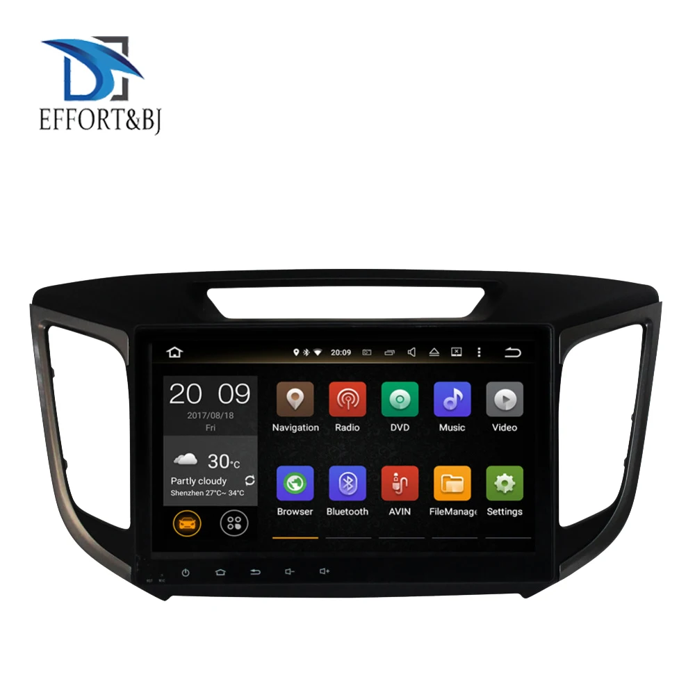 Автомобильный GPS для Hyundai Creta IX25 8 ядер Android 9 0 4 Гб ОЗУ Wi Fi BT RDS радио навигация карта