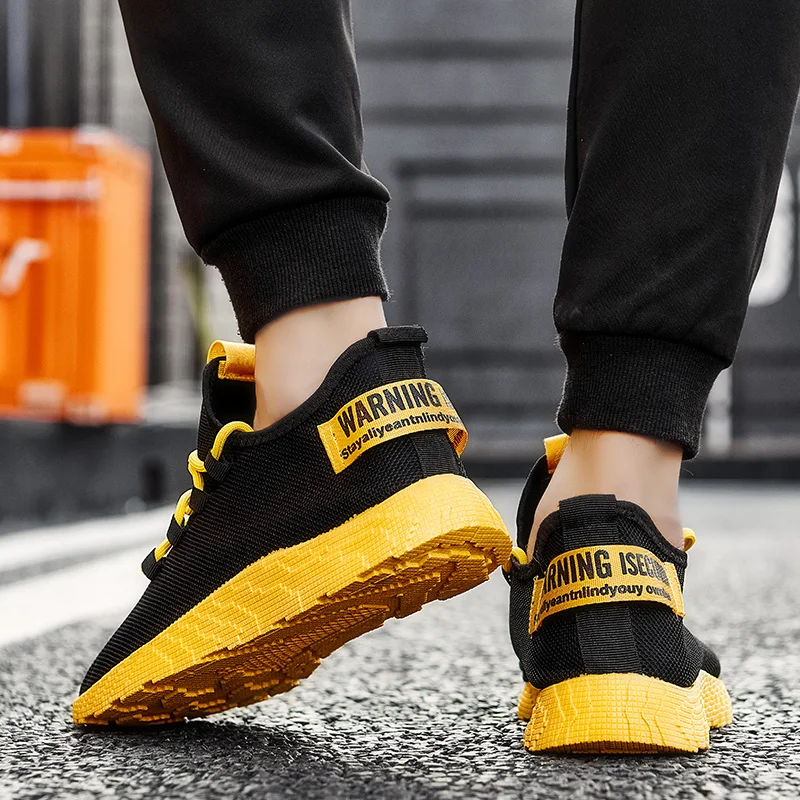 SMA 2020 New Men Shoes Vulcanize Running Shoes Sneakers Breathable Casual Shoes No-slip Male Lace Up Male Lightweight  Shoes