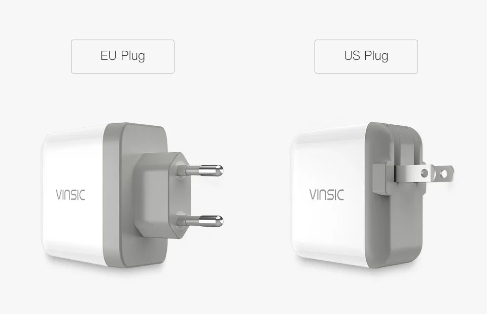 Vinsic 20000 мАч Быстрая зарядка QC3.0 внешний аккумулятор Двойной USB внешний аккумулятор для iPhone X samsung S9 Xiaomi Mi8