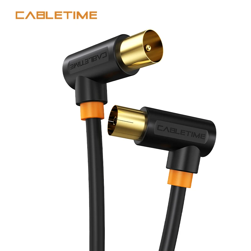 CABLETIME TV Line 90 градусов цифровой TV кабель спутниковая антенна высокого качества STB для HD телевизионной видео линии N361 - изображение