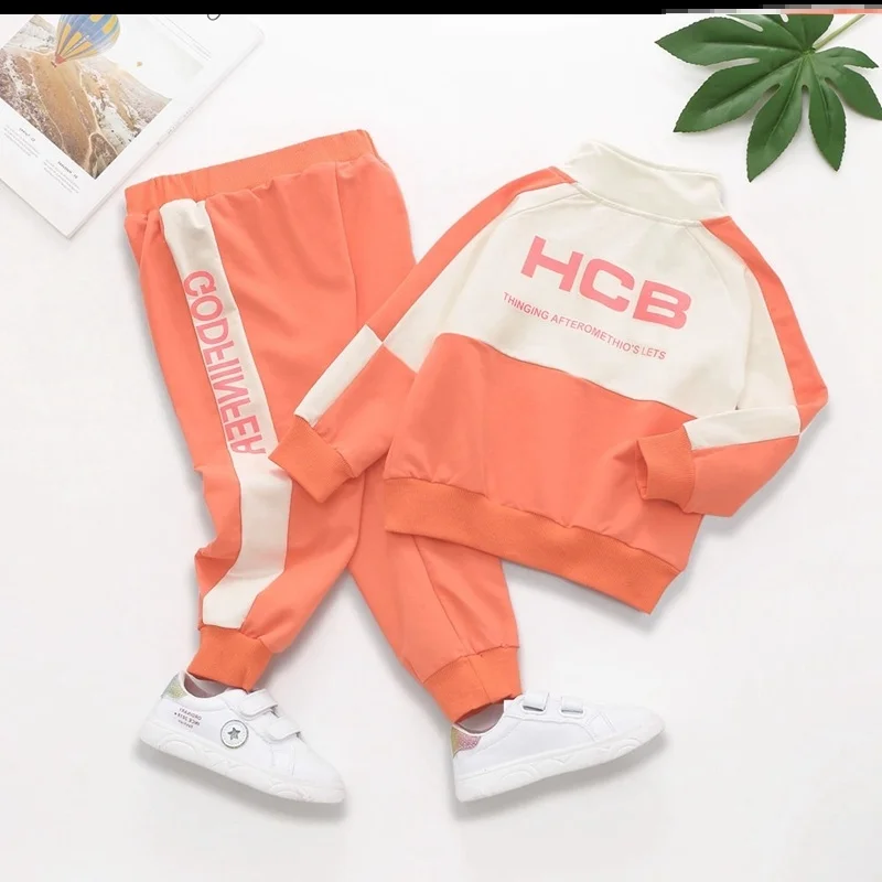 

Pullover Spring Summer Children's Clothes Set Baby Girls Sweatshirts+ Pants 2pcs/Set Kids Costume Teenage Girl Clothing High Qu